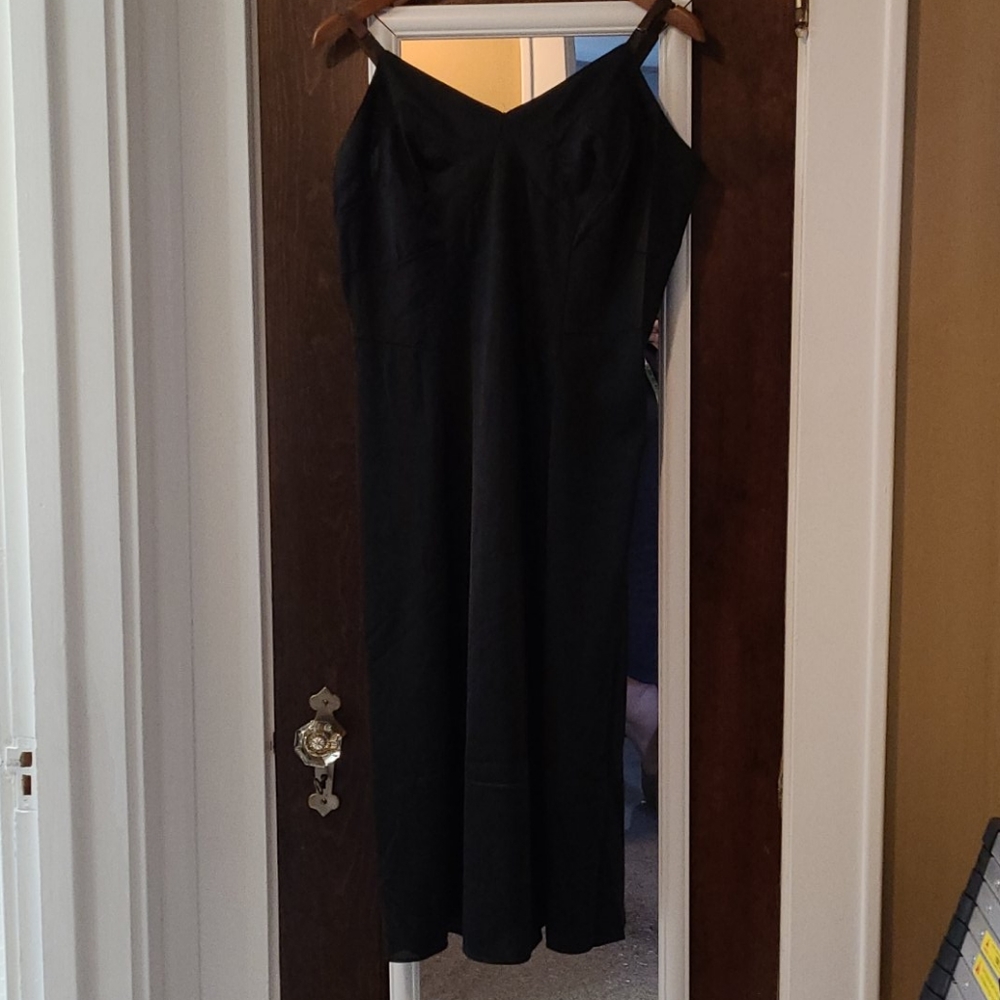 Vintage bundle! Black Nylon Slip & Lacy Camisole